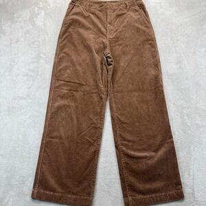 Vintage Gap Pants Women's 6 Corduroy Brown Wide Leg Hi Rise Casual Retro Trouser